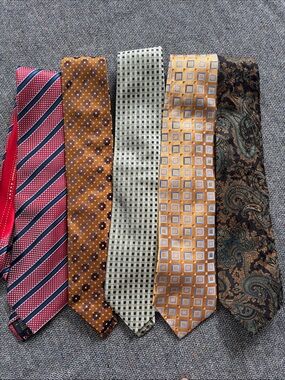 5x Ermenegildo Zegna Silk Tie Set